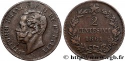 ITALIE 2 Centesimi Victor Emmanuel II 1861 Naples - N