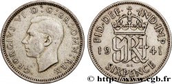 ROYAUME-UNI 6 Pence Georges VI 1941 