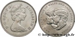 ROYAUME-UNI 25 New Pence (1 Crown) mariage du Prince de Galles et de Lady Diana Spencer 1981 