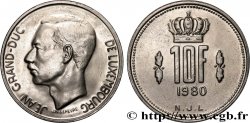 LUSSEMBURGO 10 Francs Grand-Duc Jean 1980 