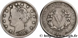 STATI UNITI D AMERICA 5 Cents Liberty Nickel 1905 Philadelphie