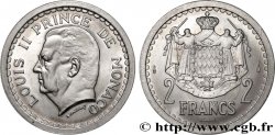 MONACO Essai de 2 Francs aluminium Louis II n.d. Paris FDC