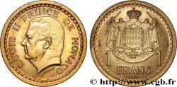 MONACO - PRINCIPALITY OF MONACO - LOUIS II Essai de 1 Franc bronze-aluminium n.d. Paris MS