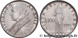 VATICAN AND PAPAL STATES 100 Lire Pie XII an XVII 1955 Rome