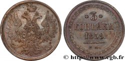 RUSSIE 3 Kopecks aigle bicéphale 1859 Ekaterinbourg
