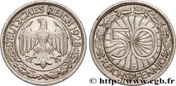 ALLEMAGNE 50 Reichspfennig aigle 1928 Stuttgart