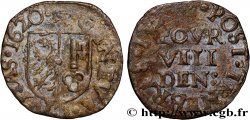 SWITZERLAND - REPUBLIC OF GENEVA 8 Deniers 1620  VF