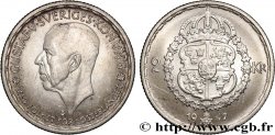 SUÈDE 2 Kronor Gustave V  1947  SUP