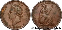 UNITED KINGDOM 1 Penny Georges IV tête laurée 1826