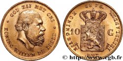 OR, PALLADIUM ET PLATINE INVESTISSEMENT 10 Gulden Guillaume III, 1e type 1875 Utrecht