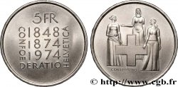 SUISSE 5 Francs centenaire de la révision de la constitution 1974 Berne - B