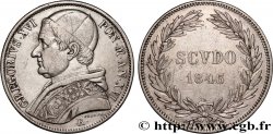 VATICAN ET ÉTATS PONTIFICAUX Scudo Grégoire XVI an XVI 1846 Rome