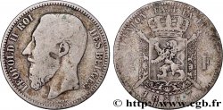 BELGIUM 2 Francs Léopold II légende française 1867