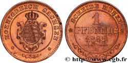 GERMANY - SAXONY 1 Pfennig 1865 Dresde