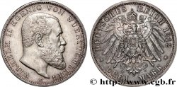 GERMANY - WÜRTTEMBERG 3 Mark Guillaume II 1912 Stuttgart