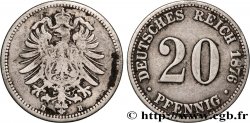 GERMANY 20 Pfennig 1876 Hanovre