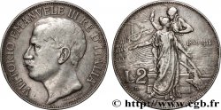 ITALY 2 Lire Victor Emmanuel III - Cinquantenaire de la proclamation du Royaume d’Italie 1911 Rome