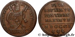 ITALY - PAPAL STATES - PIUS VII (Barnaba Chiaramonti) 1 Baiocco 1801 Rome
