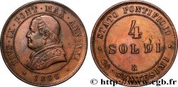 VATICAN AND PAPAL STATES 4 Soldi Pie IX an XXI 1866 Rome