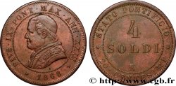 VATICAN ET ÉTATS PONTIFICAUX 4 Soldi (20 Centesimi) 1868 Rome