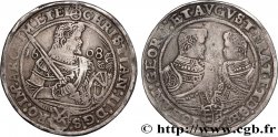 ALLEMAGNE - DUCHÉ DE SAXE - CHRISTIAN II, JEAN-GEORGES ET AUGUSTE 1 Thaler 1608