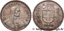 SUISSE 5 Francs Berger des alpes / bouclier suisse 1952 Berne - B