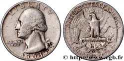 ÉTATS-UNIS D AMÉRIQUE 1/4 Dollar Georges Washington 1953 Denver