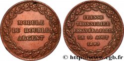 RUSSIE - NICOLAS Ier Module du Rouble argent Thonnelier 1845  TTB