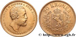 NORWAY 20 Kroner or, Oscar II 2e type 1878