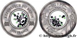 BENIN 1500 Francs CFA Proof Tourmaline Égyptienne 2016