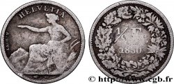 SUISSE 1/2 Franc Helvetia 1850 Paris