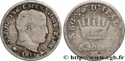 ITALIE - ROYAUME D ITALIE - NAPOLÉON Ier 5 Soldi Napoléon Empereur et Roi d’Italie 1812 Milan