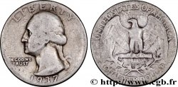 ÉTATS-UNIS D AMÉRIQUE 1/4 Dollar Georges Washington 1937 Philadelphie
