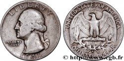 ÉTATS-UNIS D AMÉRIQUE 1/4 Dollar Georges Washington 1941 San Francisco - S