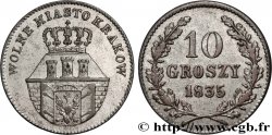 POLOGNE - CRACOVIE 10 Groszy  1835 Varsovie TTB