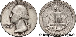 ÉTATS-UNIS D AMÉRIQUE 1/4 Dollar Georges Washington 1950 Denver
