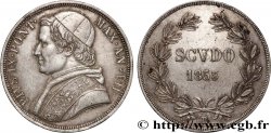 ITALIE - ÉTATS DU PAPE - PIE IX (Jean-Marie Mastai Ferretti) 1 Scudo an VIII 1853 Rome TTB+