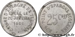 ALGÉRIE 25 Centimes Caisse d’épargne de Tlemcen N.D.  TTB