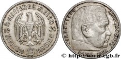 ALEMANIA 5 Reichsmark Maréchal Paul von Hindenburg 1936 Berlin