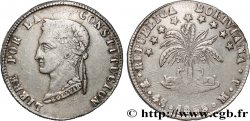 BOLIVIA 4 soles Bolivar 1855 Potosi