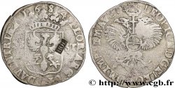 PAYS-BAS - PROVINCES-UNIES - HOLLANDE 28 Stuivers / 1 Florin contremarqué sur un florin de Deventer de 1684 (1693)  TB+