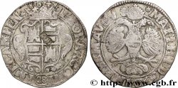 PAYS-BAS - PROVINCES-UNIES - HOLLANDE 28 Stuivers / 1 Florin contremarqué sur un florin de Campen  (1693)  TB+