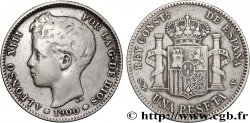 ESPAGNE 1 Peseta Alphonse XIII 3e type 1900 Madrid