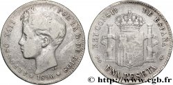 ESPAGNE 1 Peseta Alphonse XIII, 3e type 1896 Madrid