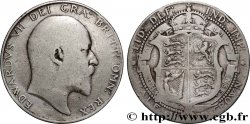 ROYAUME-UNI 1/2 Crown Edouard VII 1910
