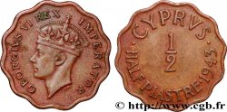 ZYPERN 1/2 Piastre roi Georges VI  1945  fVZ