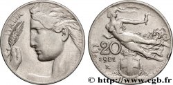ITALIE 20 Centesimi allégorie de la Liberté 1921 Rome