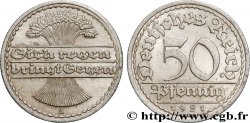 GERMANY 50 Pfennig gerbe de blé “sich regen bringt segen“ 1921 Berlin - A AU