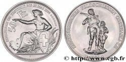 SUISSE Médaille de 50 francs, tir fédéral Oberhasli 1984