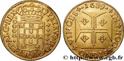 PORTUGAL - ROYAUME DE PORTUGAL - PIERRE II 1/2 Moeda ou 2000 Reis 1689 Lisbonne TTB